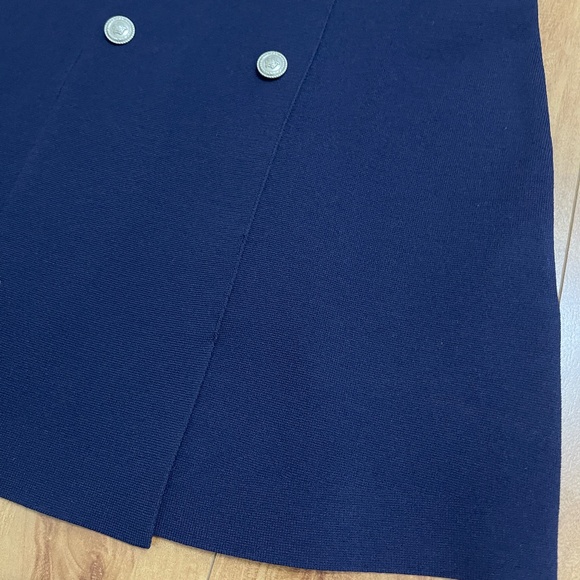 Maje Ralazer Navy Blue Stretch Knit Blazer Dress New With Tags size 38 EU - Picture 11 of 14
